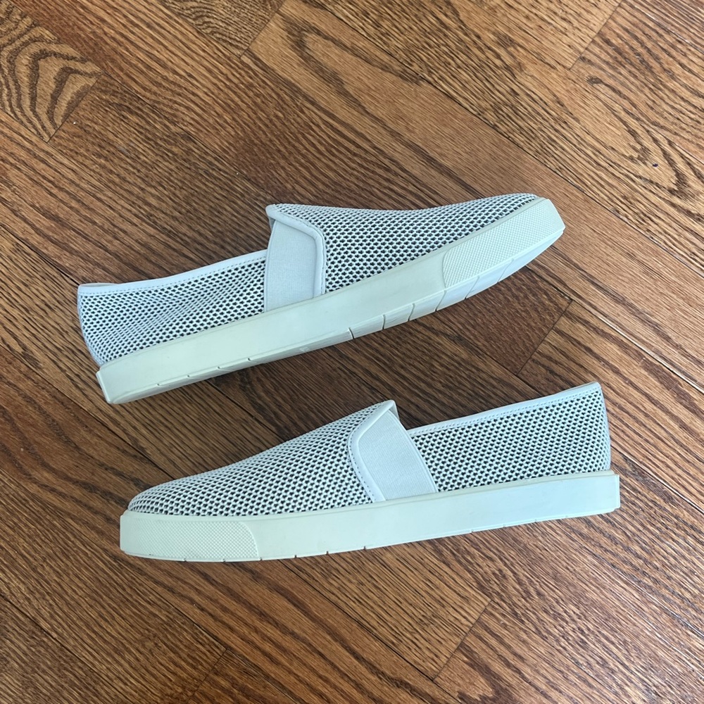 Vince Women's Mesh Slip-On Loafers - Light Gray